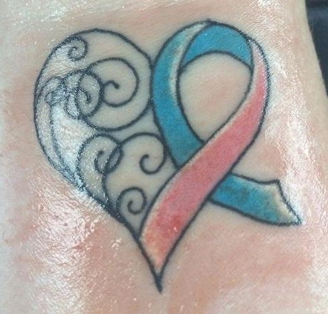 bladder cancer ribbon tattoo